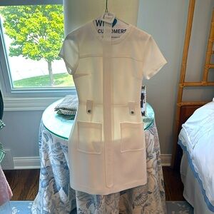 Summer white dress / structured by Club Monaco